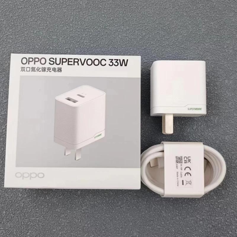 OPPO  GaN Supervooc , ̱ ÷,  USB A / C Ʈ,   , Find X6 X5 K9X Pro R17 Reno7SE, 33W